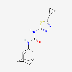 molecular formula C16H22N4OS B4278083 N-1-adamantyl-N'-(5-cyclopropyl-1,3,4-thiadiazol-2-yl)urea 