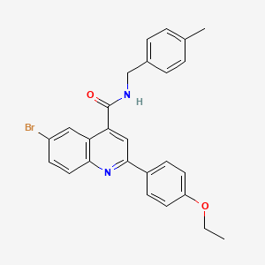 6-bromo-2-(4-ethoxyphenyl)-N-(4-methylbenzyl)-4-quinolinecarboxamide