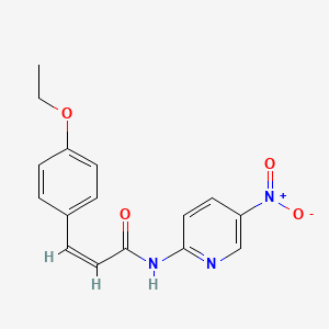 molecular formula C16H15N3O4 B4278128 3-(4-ethoxyphenyl)-N-(5-nitro-2-pyridinyl)acrylamide 