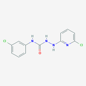 molecular formula C12H10Cl2N4O B427813 N-(3-chlorophenyl)-2-(6-chloro-2-pyridinyl)hydrazinecarboxamide 