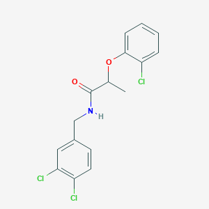 molecular formula C16H14Cl3NO2 B4278145 2-(2-chlorophenoxy)-N-(3,4-dichlorobenzyl)propanamide 