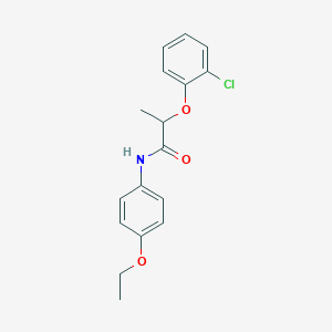 molecular formula C17H18ClNO3 B4278155 2-(2-chlorophenoxy)-N-(4-ethoxyphenyl)propanamide 