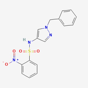N-(1-benzyl-1H-pyrazol-4-yl)-2-nitrobenzenesulfonamide