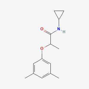 molecular formula C14H19NO2 B4278183 N-cyclopropyl-2-(3,5-dimethylphenoxy)propanamide 