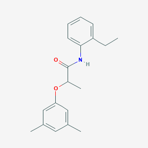 molecular formula C19H23NO2 B4278187 2-(3,5-dimethylphenoxy)-N-(2-ethylphenyl)propanamide 