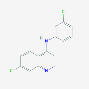 molecular formula C15H10Cl2N2 B427819 7-chloro-N-(3-chlorophenyl)-4-quinolinamine 