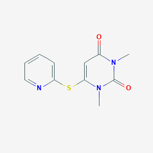 1,3-Dimethyl-6-pyridin-2-ylsulfanylpyrimidine-2,4-dione