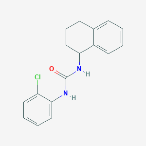 molecular formula C17H17ClN2O B4278216 N-(2-chlorophenyl)-N'-(1,2,3,4-tetrahydro-1-naphthalenyl)urea 