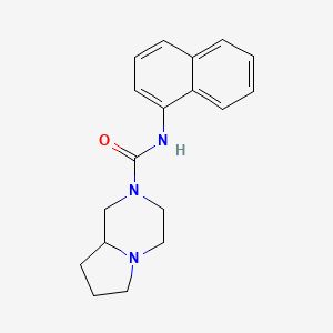 molecular formula C18H21N3O B4278219 N-1-naphthylhexahydropyrrolo[1,2-a]pyrazine-2(1H)-carboxamide 