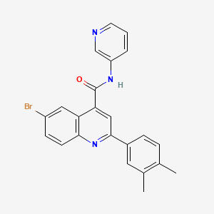 6-bromo-2-(3,4-dimethylphenyl)-N-3-pyridinyl-4-quinolinecarboxamide