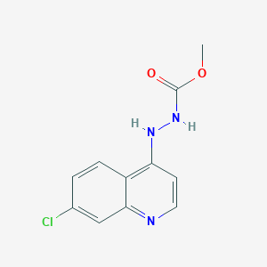 Methyl 2-(7-chloro-4-quinolinyl)hydrazinecarboxylate