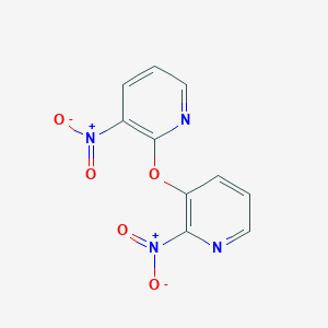 molecular formula C10H6N4O5 B427827 2-Nitro-3-({3-nitro-2-pyridinyl}oxy)pyridine 