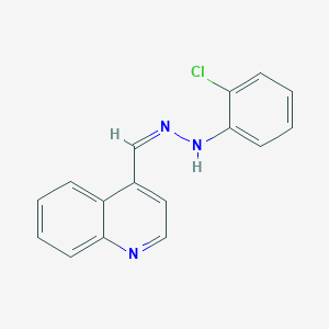 4-Quinolinecarbaldehyde (2-chlorophenyl)hydrazone