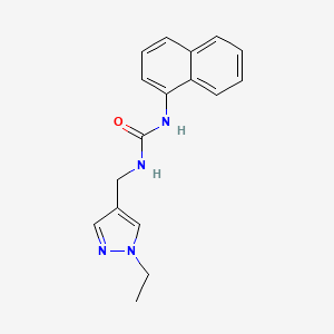 molecular formula C17H18N4O B4278300 N-[(1-ethyl-1H-pyrazol-4-yl)methyl]-N'-1-naphthylurea 