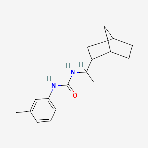 molecular formula C17H24N2O B4278302 N-(1-bicyclo[2.2.1]hept-2-ylethyl)-N'-(3-methylphenyl)urea 