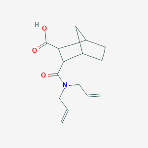 molecular formula C15H21NO3 B4278308 3-[(diallylamino)carbonyl]bicyclo[2.2.1]heptane-2-carboxylic acid CAS No. 1008645-26-8