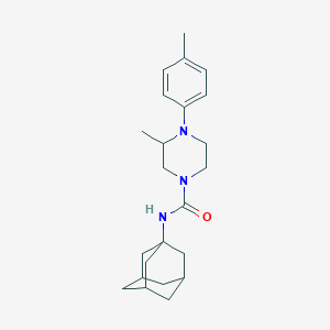 molecular formula C23H33N3O B4278319 N-1-adamantyl-3-methyl-4-(4-methylphenyl)-1-piperazinecarboxamide 