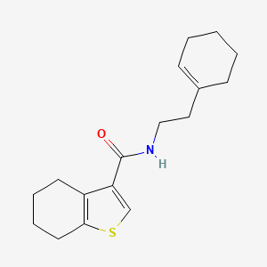 N-[2-(1-cyclohexen-1-yl)ethyl]-4,5,6,7-tetrahydro-1-benzothiophene-3-carboxamide