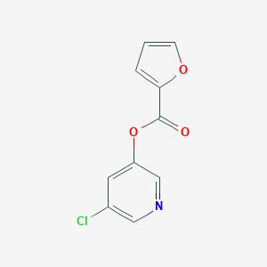 molecular formula C10H6ClNO3 B427834 5-氯-3-吡啶基 2-呋喃酸酯 CAS No. 353257-73-5