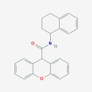 molecular formula C24H21NO2 B4278345 N-(1,2,3,4-tetrahydro-1-naphthalenyl)-9H-xanthene-9-carboxamide 