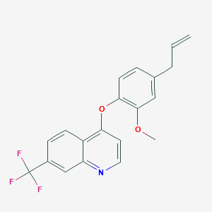 molecular formula C20H16F3NO2 B427841 4-(4-Allyl-2-methoxyphenoxy)-7-(trifluoromethyl)quinoline 