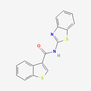 N-1,3-benzothiazol-2-yl-1-benzothiophene-3-carboxamide