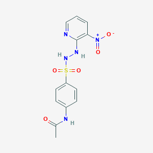 N-{4-[(2-{3-nitro-2-pyridinyl}hydrazino)sulfonyl]phenyl}acetamide