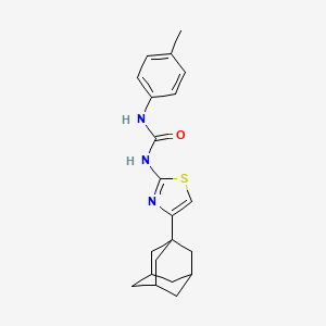 molecular formula C21H25N3OS B4278424 N-[4-(1-adamantyl)-1,3-thiazol-2-yl]-N'-(4-methylphenyl)urea 