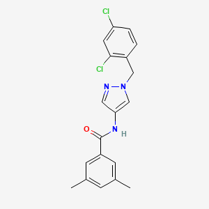 N-[1-(2,4-dichlorobenzyl)-1H-pyrazol-4-yl]-3,5-dimethylbenzamide