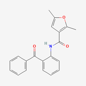 molecular formula C20H17NO3 B4278453 N-(2-benzoylphenyl)-2,5-dimethyl-3-furamide 