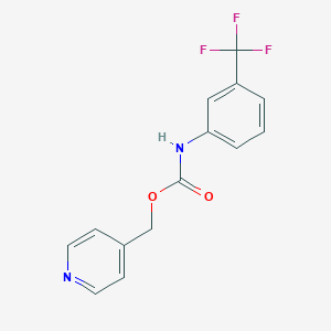 4-Pyridinylmethyl 3-(trifluoromethyl)phenylcarbamate