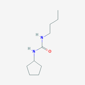 molecular formula C10H20N2O B4278527 N-butyl-N'-cyclopentylurea 