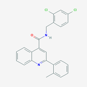 N-(2,4-dichlorobenzyl)-2-(2-methylphenyl)-4-quinolinecarboxamide