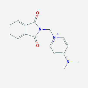 molecular formula C16H16N3O2+ B427854 4-(dimethylamino)-1-[(1,3-dioxo-1,3-dihydro-2H-isoindol-2-yl)methyl]pyridinium 