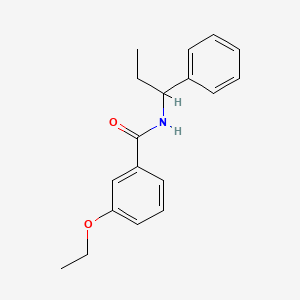 molecular formula C18H21NO2 B4278546 3-ethoxy-N-(1-phenylpropyl)benzamide 
