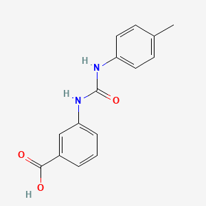 molecular formula C15H14N2O3 B4278554 3-({[(4-methylphenyl)amino]carbonyl}amino)benzoic acid 