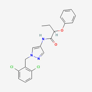 N-[1-(2,6-dichlorobenzyl)-1H-pyrazol-4-yl]-2-phenoxybutanamide