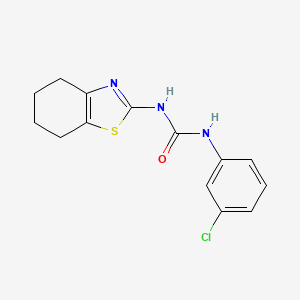 molecular formula C14H14ClN3OS B4278592 N-(3-chlorophenyl)-N'-(4,5,6,7-tetrahydro-1,3-benzothiazol-2-yl)urea 