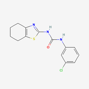 N-(3-chlorophenyl)-N'-(4,5,6,7-tetrahydro-1,3-benzothiazol-2-yl)urea