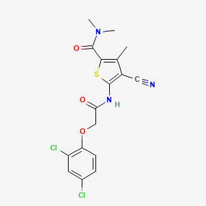 4-cyano-5-{[(2,4-dichlorophenoxy)acetyl]amino}-N,N,3-trimethyl-2-thiophenecarboxamide