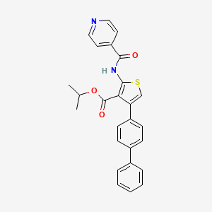 isopropyl 4-(4-biphenylyl)-2-(isonicotinoylamino)-3-thiophenecarboxylate