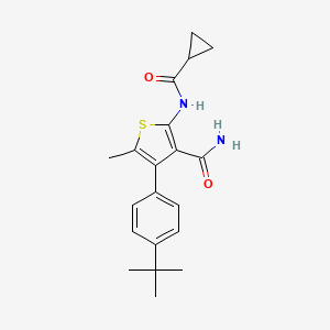 4-(4-tert-butylphenyl)-2-[(cyclopropylcarbonyl)amino]-5-methyl-3-thiophenecarboxamide