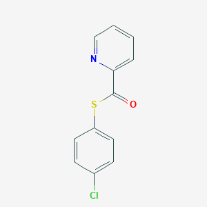 molecular formula C12H8ClNOS B427866 S-(4-chlorophenyl) 2-pyridinecarbothioate CAS No. 353258-69-2