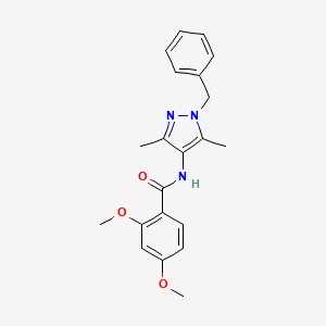 N-(1-benzyl-3,5-dimethyl-1H-pyrazol-4-yl)-2,4-dimethoxybenzamide