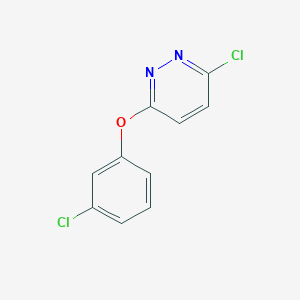 molecular formula C10H6Cl2N2O B427870 3-Chloro-6-(3-chlorophenoxy)pyridazine CAS No. 112748-84-2