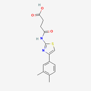 4-{[4-(3,4-dimethylphenyl)-1,3-thiazol-2-yl]amino}-4-oxobutanoic acid