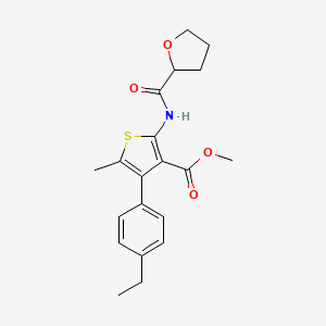 methyl 4-(4-ethylphenyl)-5-methyl-2-[(tetrahydro-2-furanylcarbonyl)amino]-3-thiophenecarboxylate