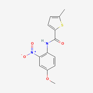 molecular formula C13H12N2O4S B4278727 N-(4-methoxy-2-nitrophenyl)-5-methyl-2-thiophenecarboxamide 