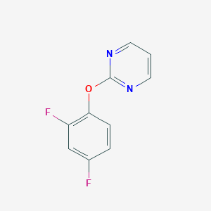 molecular formula C10H6F2N2O B427877 2-(2,4-Difluorophenoxy)pyrimidine 