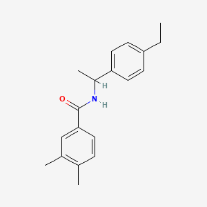 N-[1-(4-ethylphenyl)ethyl]-3,4-dimethylbenzamide